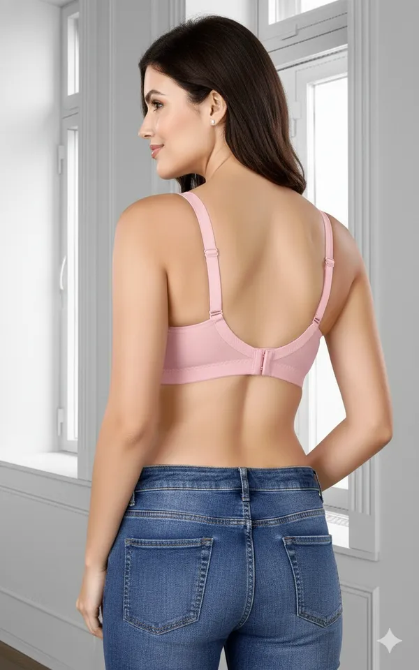 LT_PINK_Cotton_Lycra_Full_Coverage_Non_Padded_Bra_For_Women