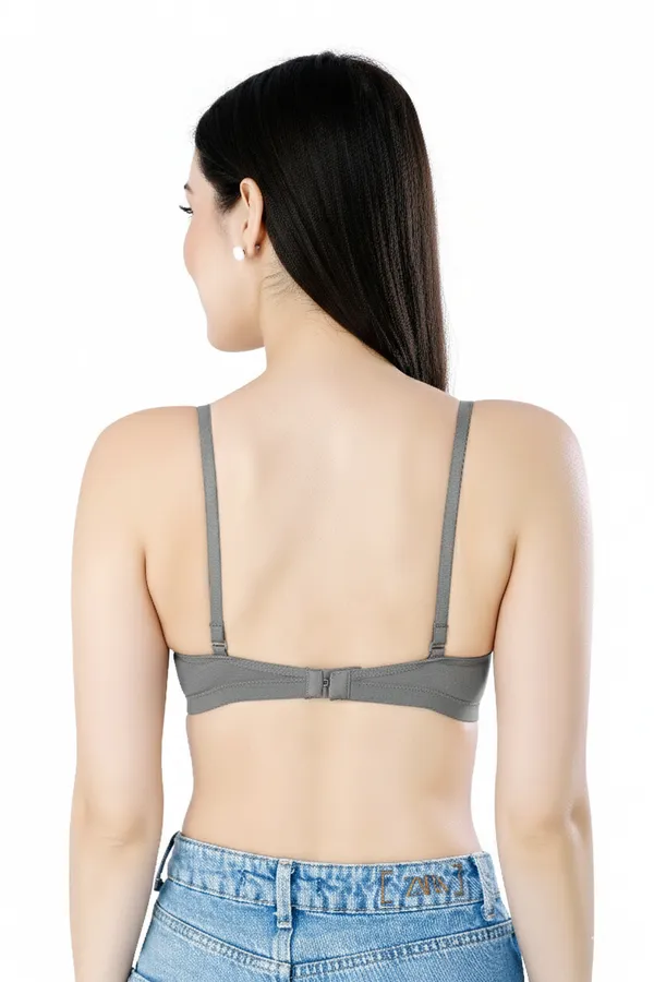 STEEL_GREY_Cotton_Lycra_Padded_Bra_For_Women