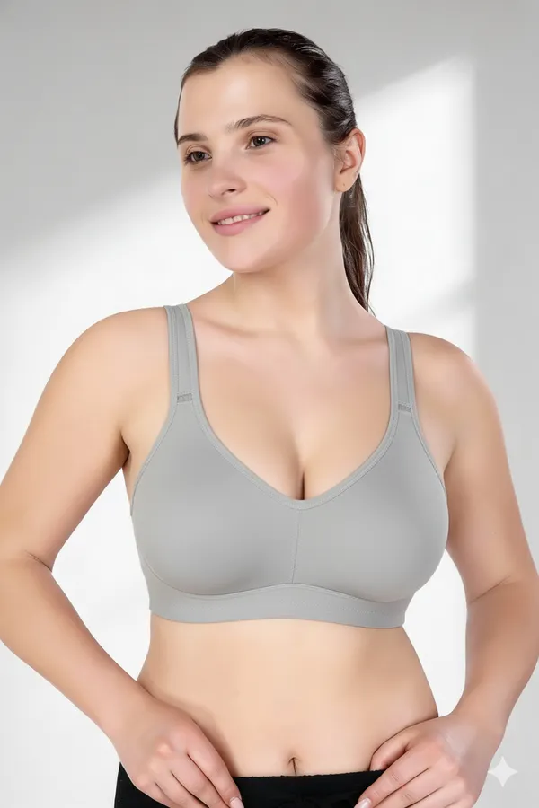 LT_GREY_Cotton_Spacer_Fabric_Full_Coverage_Non_Padded_Bra_For_Women
