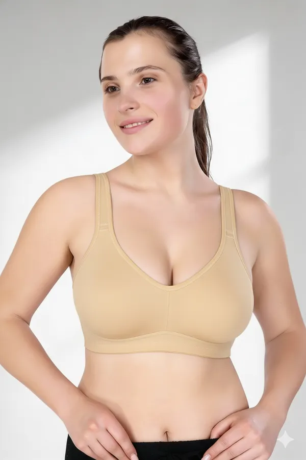 NUDE_Cotton_Spacer_Fabric_Full_Coverage_Non_Padded_Bra_For_Women