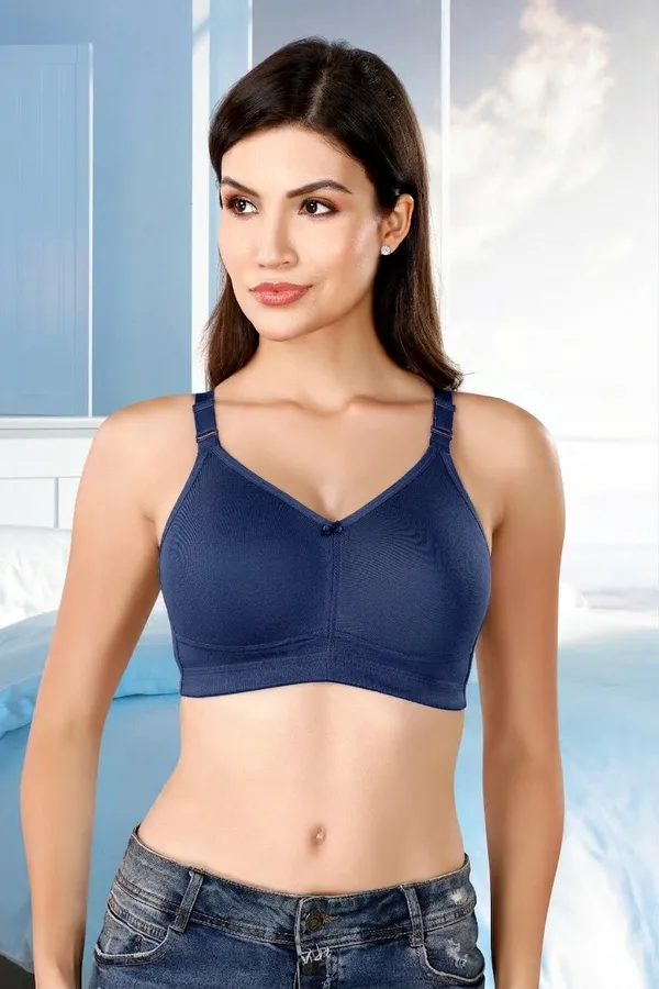 NAVY_FULL_COVERAGE_D_CUP_COTTON_BRA_FOR_WOMEN