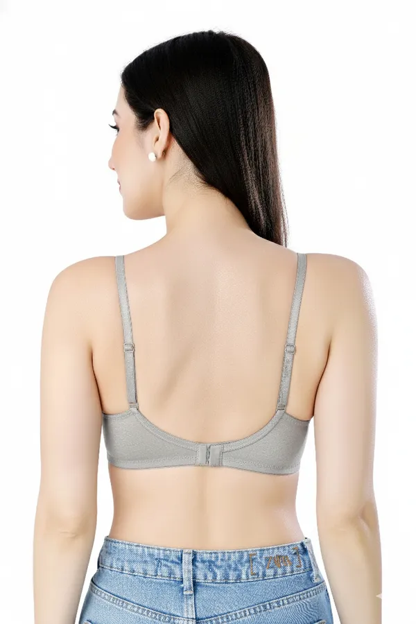 LT_GREY_Pc_Soft_Cotton_Everyday_T_Shirt_Bra_For_Women