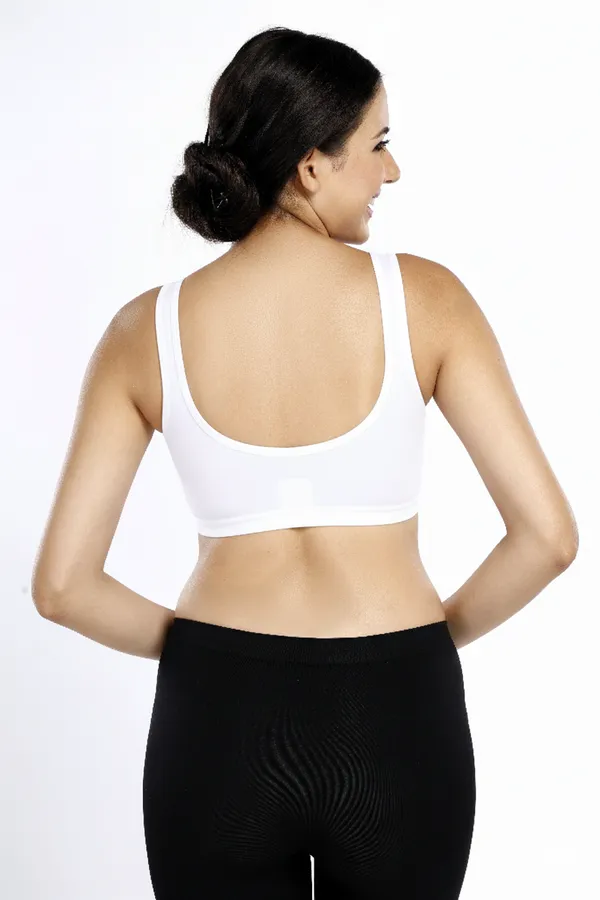 White_Cotton_Lycra_Sports_Bra_For_Women