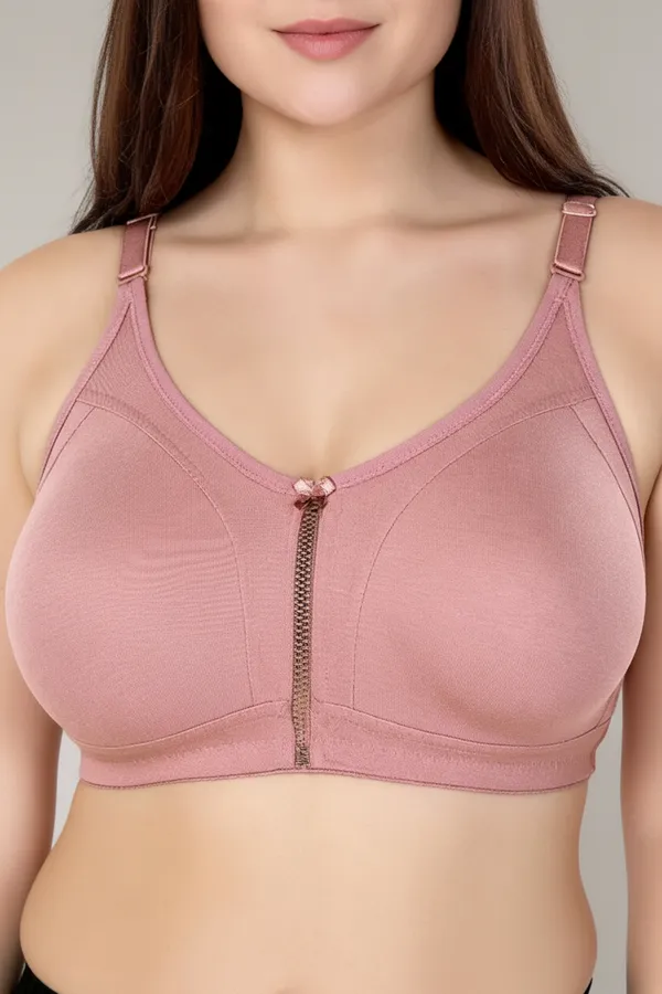 Pink_Pc_Soft_Cotton_Full_Coverage_Non_Padded_Bra_For_Women