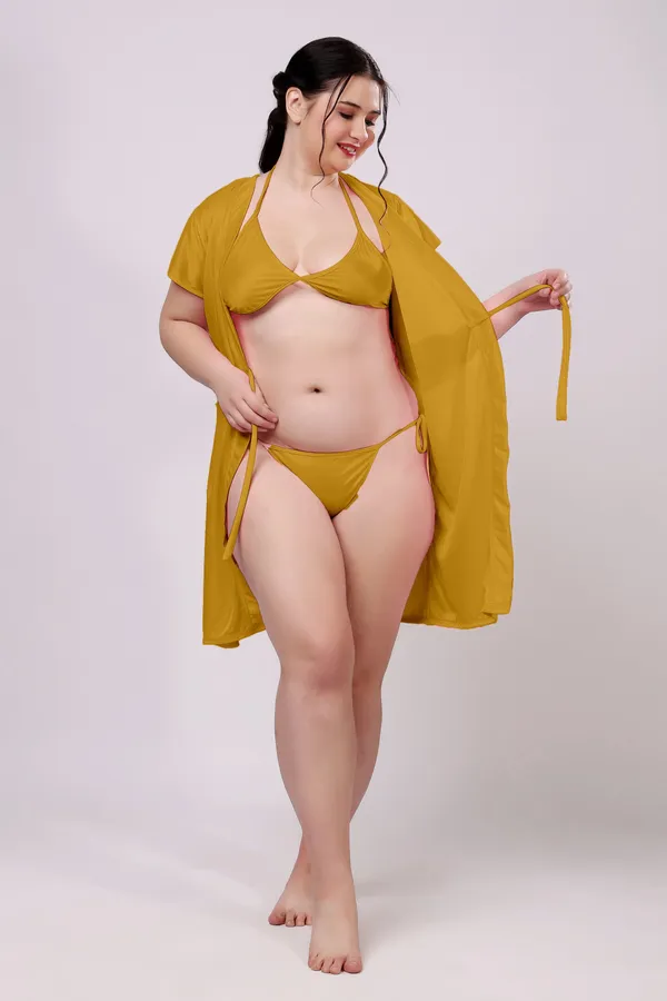 Yellow_Regular_Satin_Solid_Sleepwear_Set_For_Women