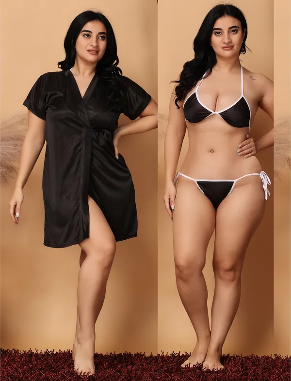 Black_Satin_Regular_Nightdress_For_Women