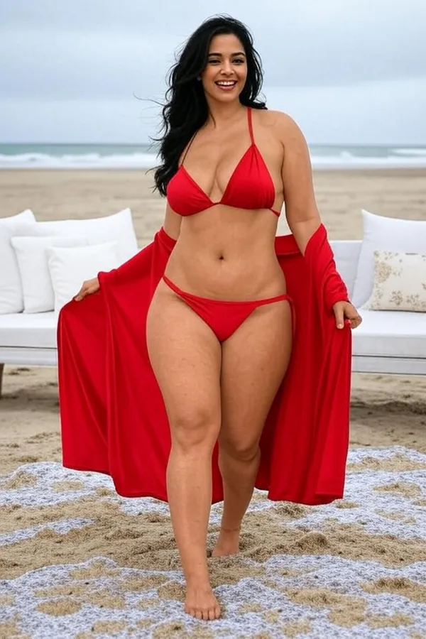 Red_Satin_Regular_Robe_And_Lingerie_Set_For_Women