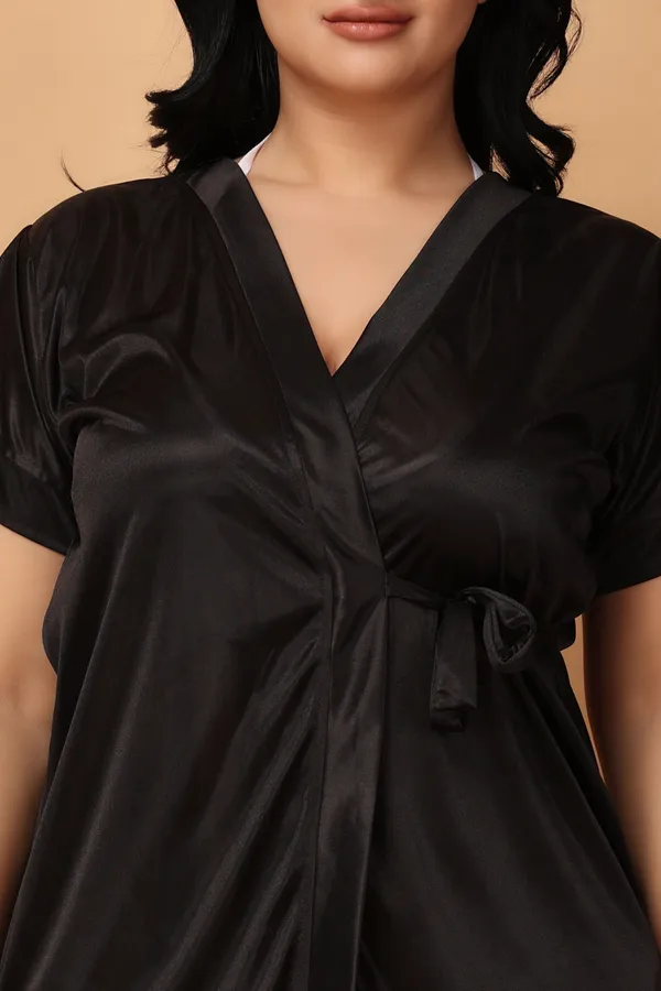 Black_Satin_Regular_Nighty_Set_For_Women