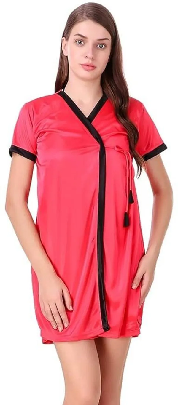 Pink_Regular_Satin_Solid_Lingerie_Robe_Set_For_Women