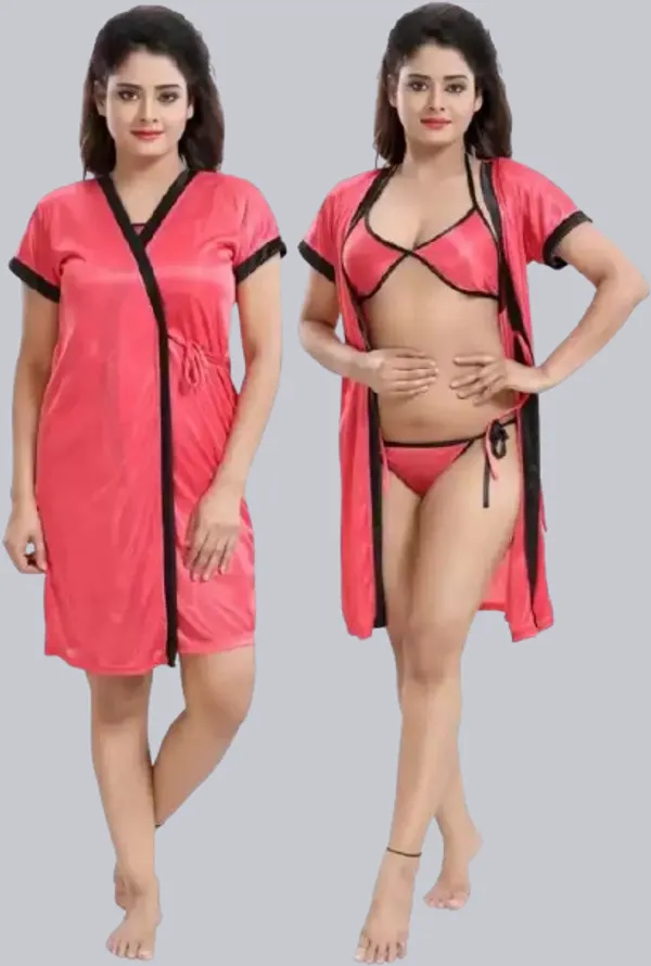 Pink_Cotton_Blend_Regular_Robe_And_Lingerie_Set_For_Women