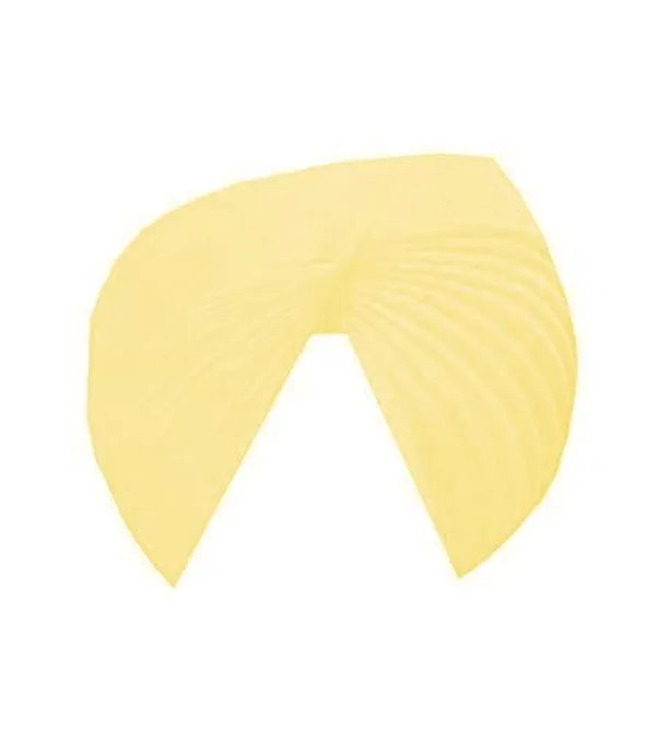 Yellow_Light_Full_Voile_Traditional_Sikh_Sardar_Turban_Pagri_Or_Pagg_Cloth_Dastar_Moorni/Madhurani_Pagg_For_Unisex
