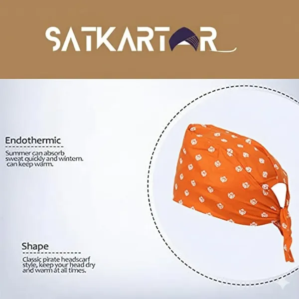 Orange_Khanda_Printed_Cotton_Adjustable_Patka_Soft_And_Breathable_Head_Wrap_With_Tie_Straps_Head_Cover_For_Unisex_Pack_Of_2