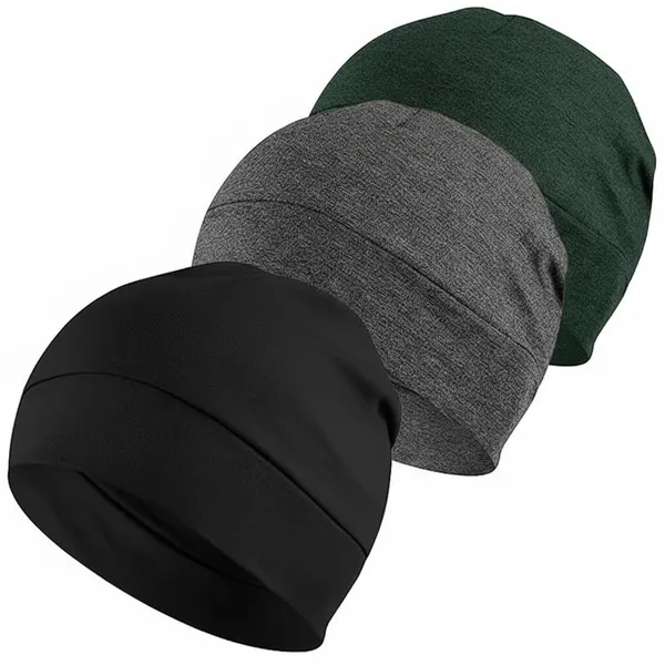 Multicolor_Cotton_Lycra_Beanie_Skull_Cap_Soft,_Stretchable_Sleep_Hat_And_Helmet_Liner_Ideal_For_Biking,_Cycling_And_Sports_For_Unisex_Pack_Of_3