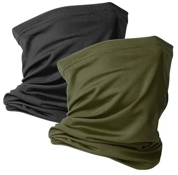 Black_And_Green_Cotton_Lycra_Neck_Gaiter_Face_Mask_Reusable_Bandana_Scarf_For_Sun_Dust_Protection_Multi_Use_Balaclava_Headband_For_Cycling_Running_Outdoor_For_Unisex_Pack_Of_2