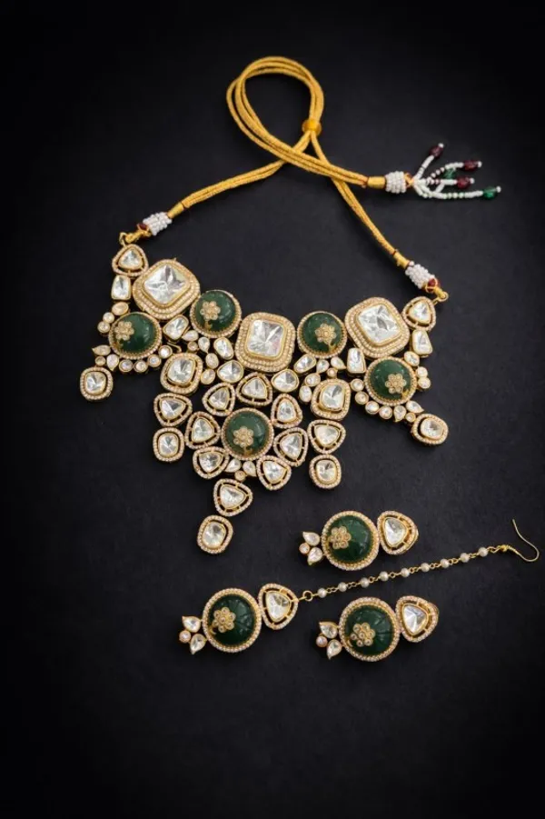 Green_Barss_Trendy_Necklace_Set_With_Earrings_For_Women