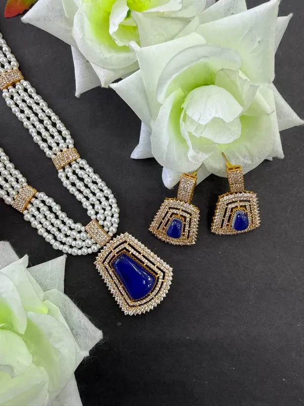 Blue_Barss_Trendy_Necklace_Set_With_Earrings_For_Women