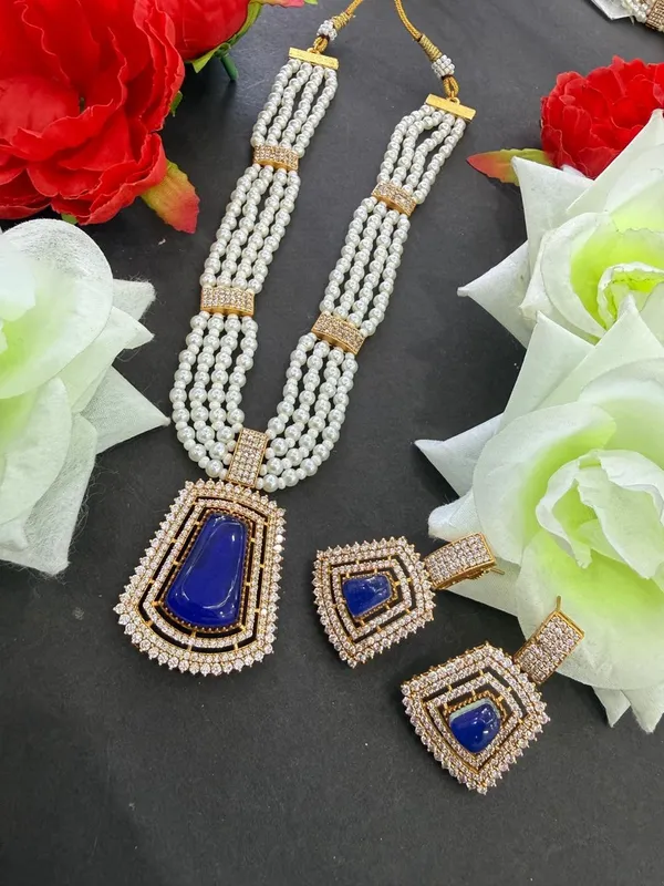 Blue_Barss_Trendy_Necklace_Set_With_Earrings_For_Women