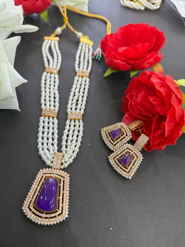 Purple_Barss_Trendy_Necklace_Set_With_Earrings_For_Women