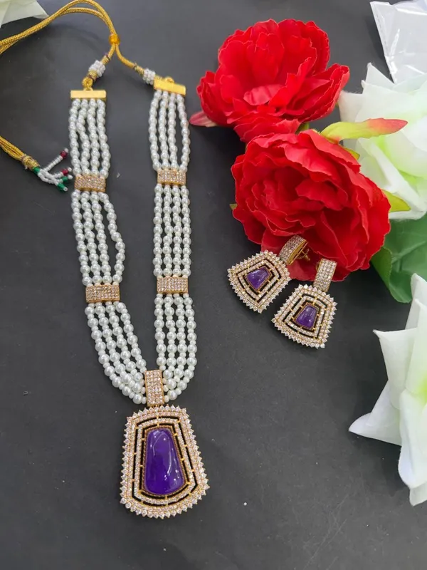 Purple_Barss_Trendy_Necklace_Set_With_Earrings_For_Women