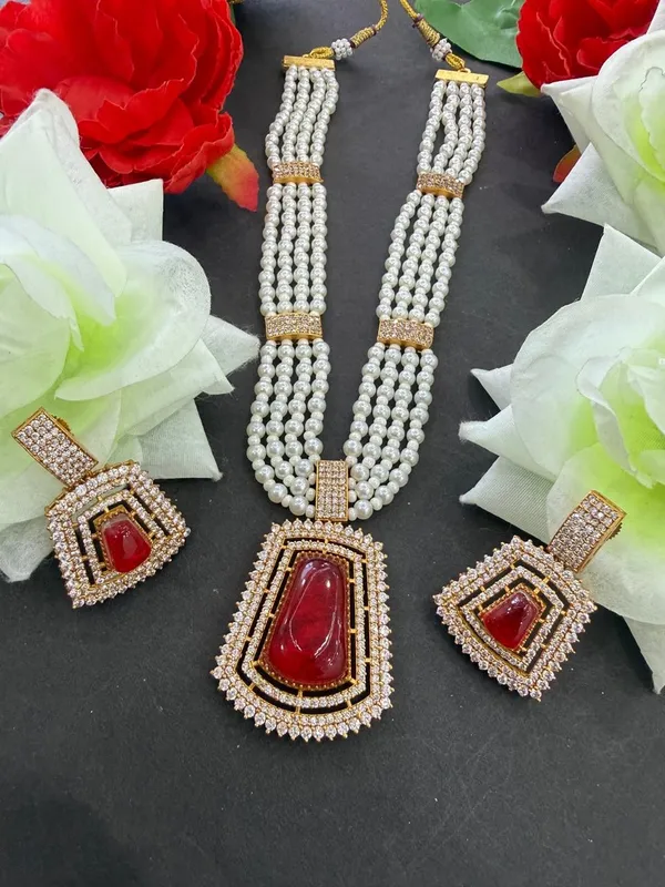 Red_Barss_Trendy_Necklace_Set_With_Earrings_For_Women