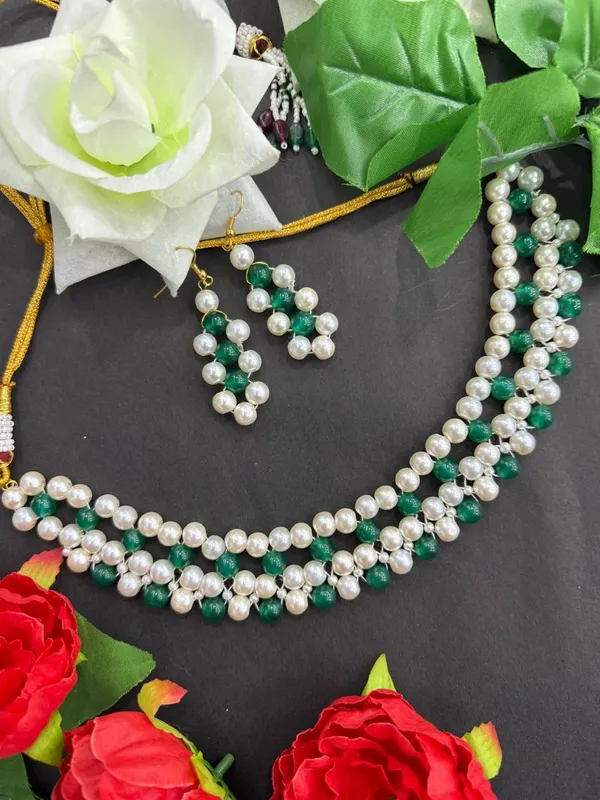 Royal_Mint_Green_&_White_Pearl_Layered_Mala_Set__For_Women