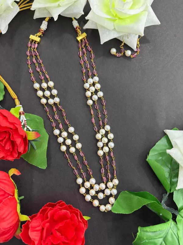 Royal_Gold_Finish_Pink_Crystal_Beads_&_White_Pearl_Layered_Mala__For_Women