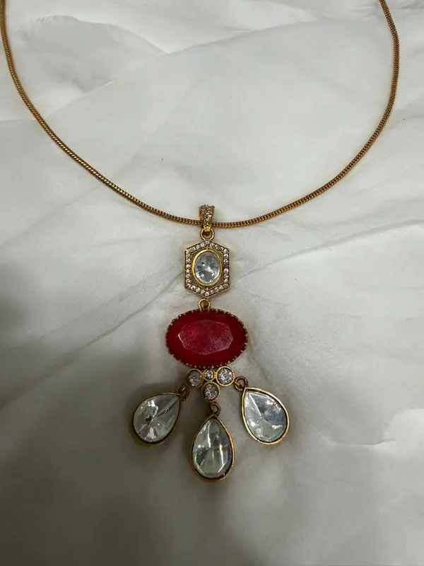 Pink_Barss_Trendy_Necklace_Set_With_Earrings_For_Women