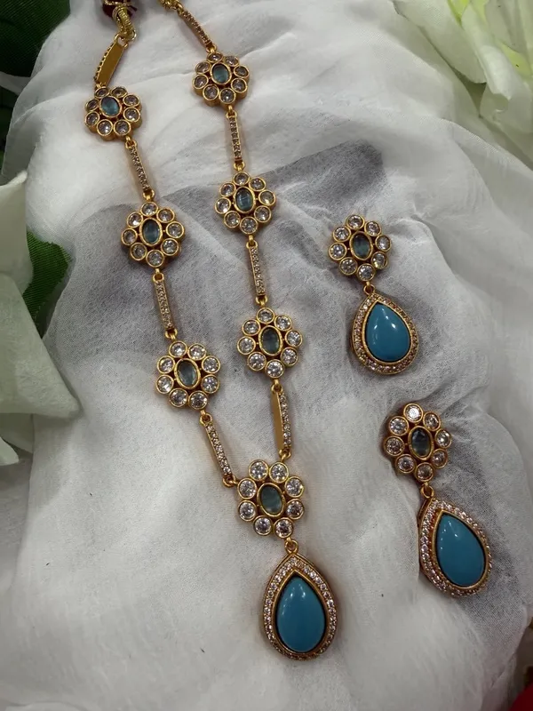 Blue_Kundan_Stone_Gold_Plated_Long_Necklace_with_Earrings_Set_For_Women