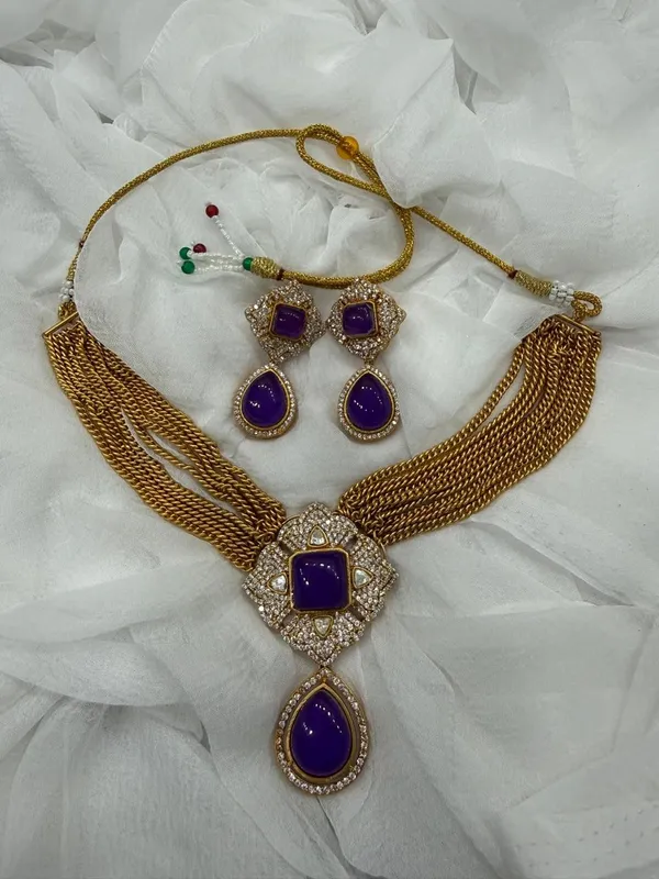 Purple_Barss_Trendy_Necklace_Set_With_Earrings_For_Women