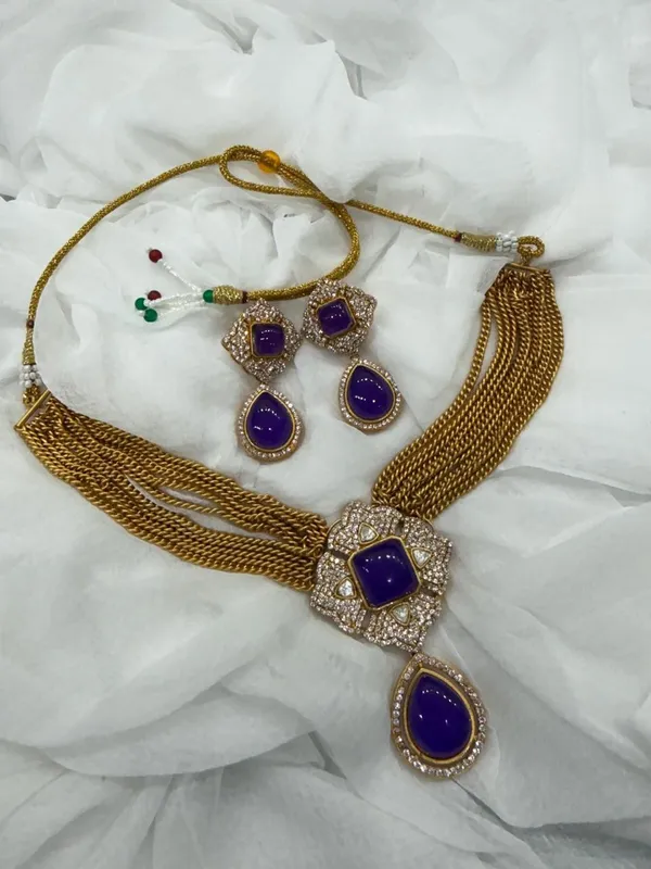 Purple_Barss_Trendy_Necklace_Set_With_Earrings_For_Women