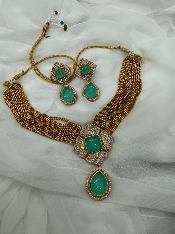 Rama_Barss_Trendy_Necklace_Set_With_Earrings_For_Women
