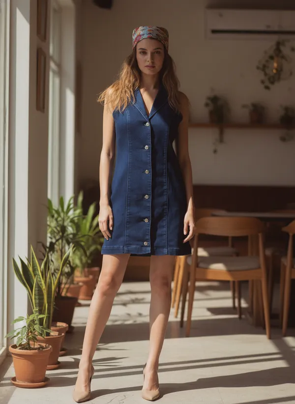 Navy_Blue_Silky_Lycra_Denim_Denim_Dress_For_Women