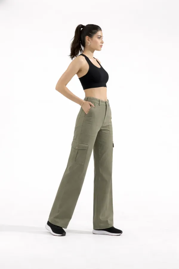 Olive_Green_Straight_fit_Cargo