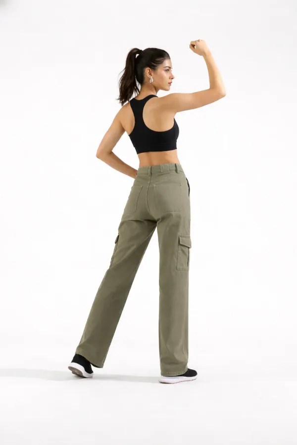 Olive_Green_Straight_fit_Cargo