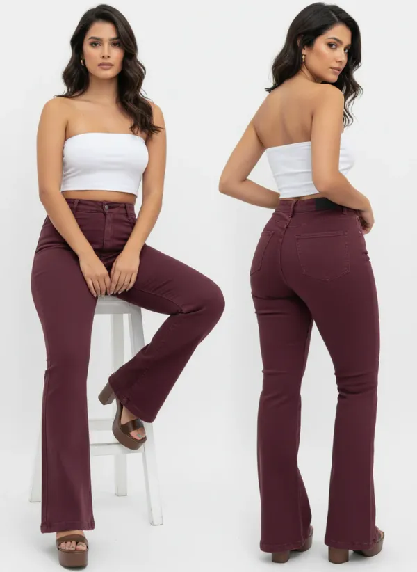 Wine_High_Rise_Bootcut