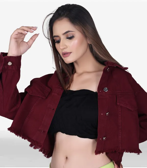Maroon_Butterfly_Oversized_Crop_Jacket