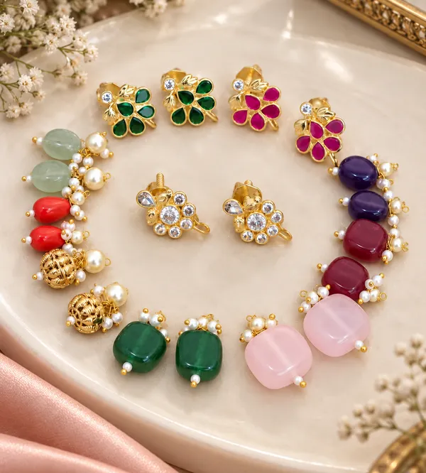 14_Carat_-_3_Pairs_in_21_Ways_Interchangeable_Earrings_