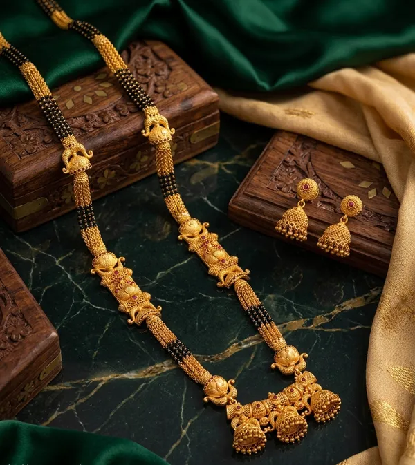 1_Gram_Matte_Finish_Shahi_Premium_Mangalsutra