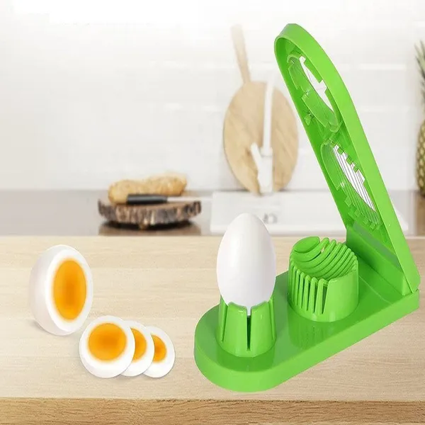 1_Green_Egg_Slicer_And_Cutter_Kitchen_Tool