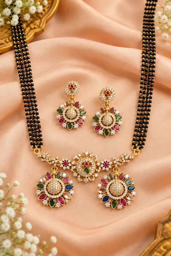 3D_Victorian_Peacock_Mangalsutra_