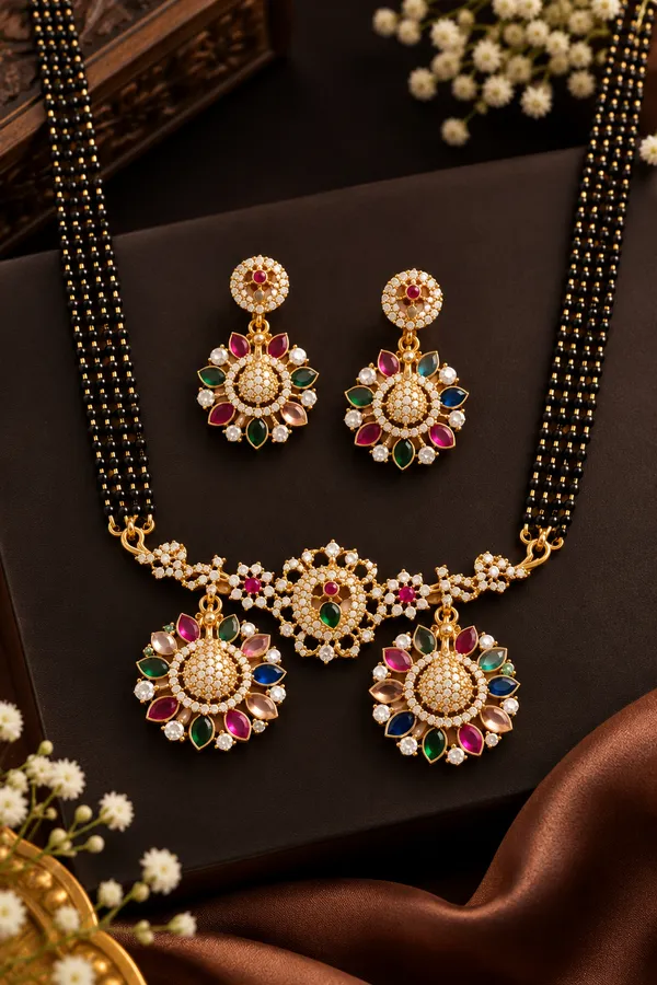 3D_Victorian_Peacock_Mangalsutra_