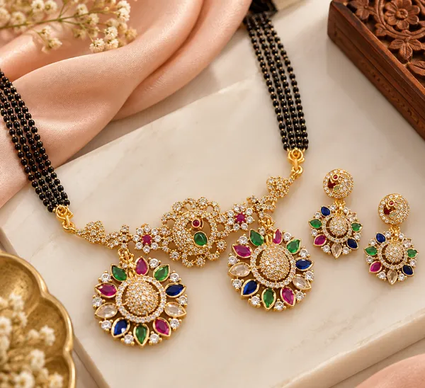 3D_Victorian_Peacock_Mangalsutra_