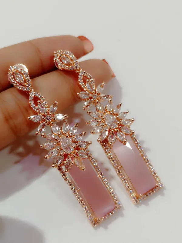 Rose_Gold_Pink_American_Diamond_Table_Earrings