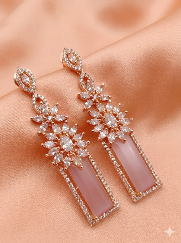 Rose_Gold_Pink_American_Diamond_Table_Earrings