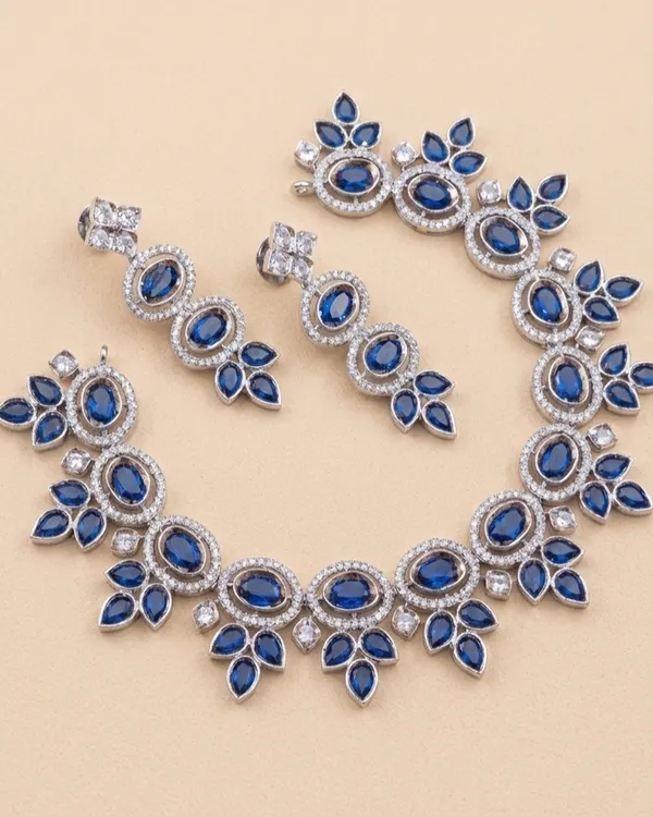 Blue_American_Diamond_Peacock_Necklace_For_Women