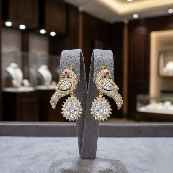Cubic_Zirconia_Parrot_Design_Earrings_For_Women