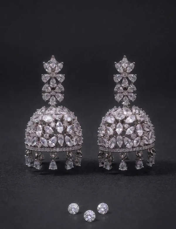 CZ_Premium_Revolving_Jhumka_Chatri_Earrings