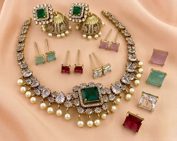 Color_Changing_Necklace_With_Jhumka_Set_For_Women