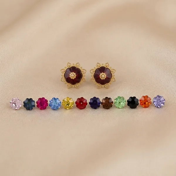 Color_Changing_Maroon_Earrings_Set_of_12_Pairs
