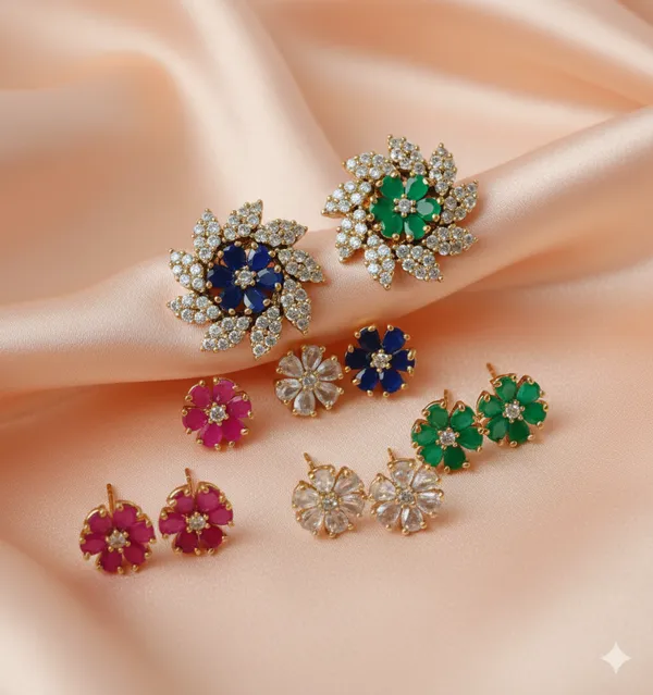 Chakri_Flower_Color_Changeable_Earrings